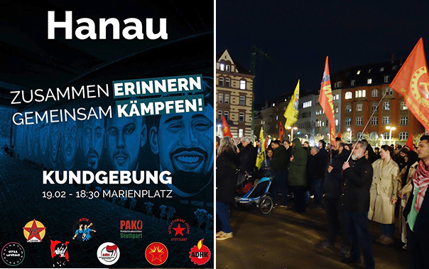 Gedenkveranstaltung an die Opfer des rasssitischen Anschlags in Hanau