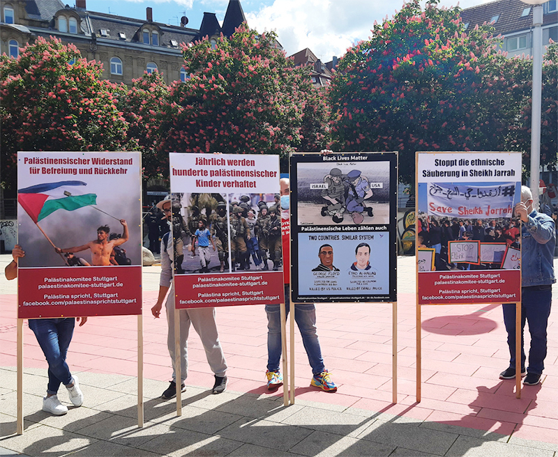 Kundgebung:vier Poster