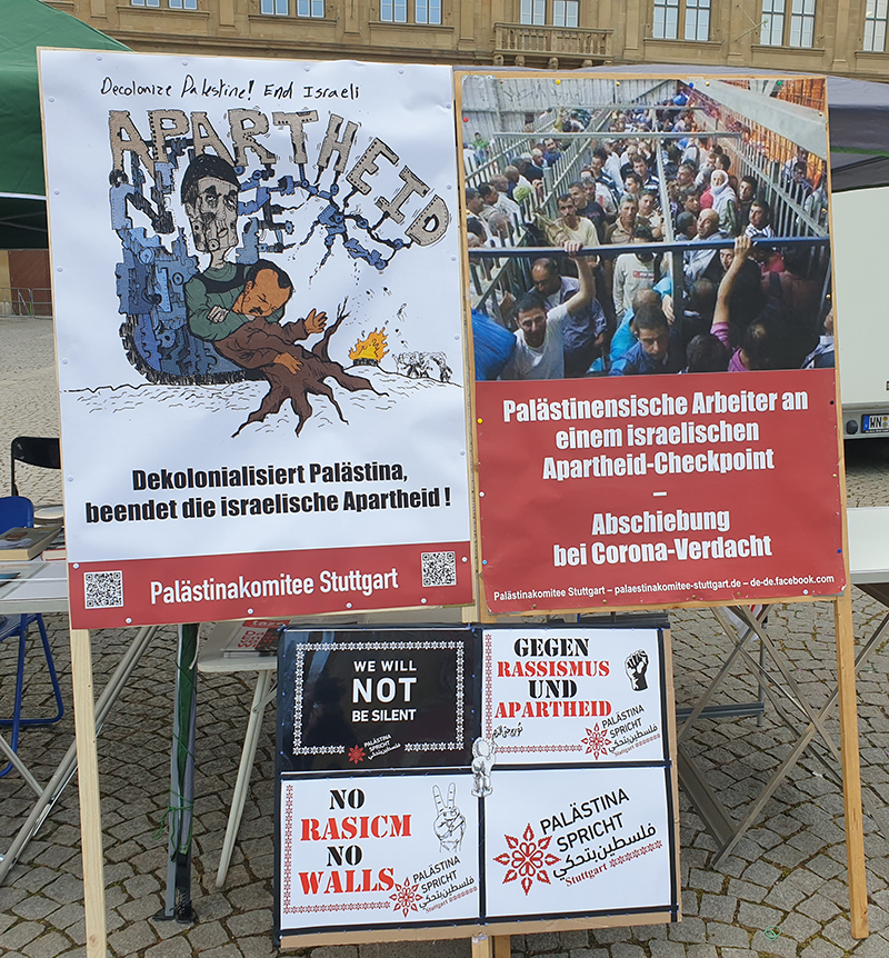 Poster mit unseren Plakaten am 20. März 2021