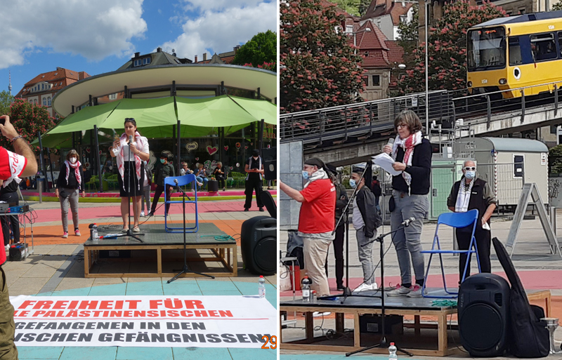 Kundgebung Stuttgart, 29. Mai 2021, Verena und Yara